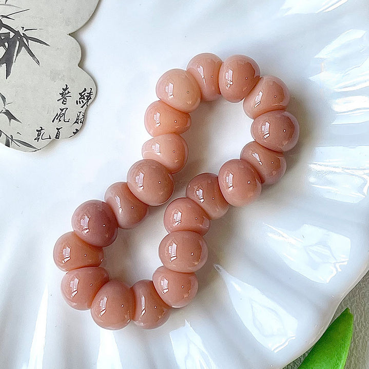 DATOA Natural Bodhi Seeds Beaded Bracelet - Fidget Anxiety Stress Relief Bracelet For Women & Men