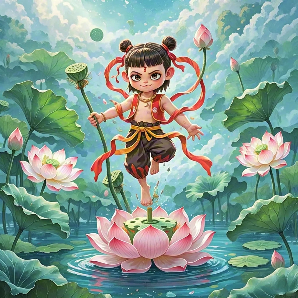 The Seven-Colored Sacred Lotus: Ne Zha's Soul, Rebirth, and Symbolism