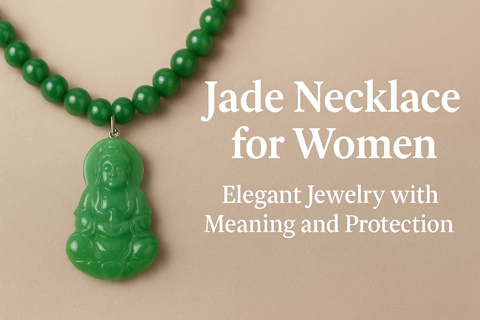 Lucky & Protective Jade Necklace for Women – Buddha3bodhi