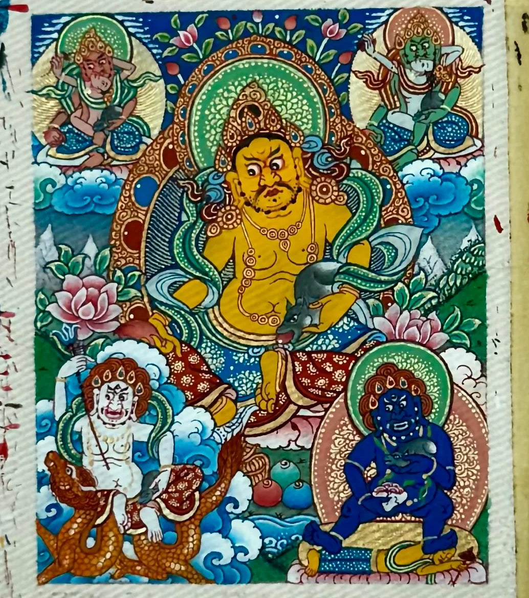 Five Wealth Gods in Tibetan Buddhism Welcoming Prosperity in the New Year