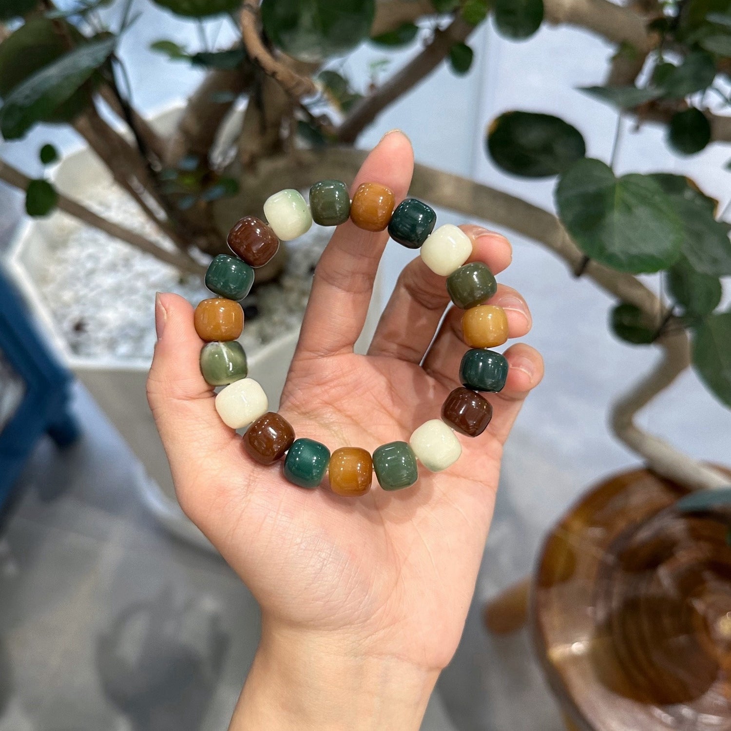 Latest DIY 12mm Bodhi Bead Bracelet（ Multiple Colors Available）