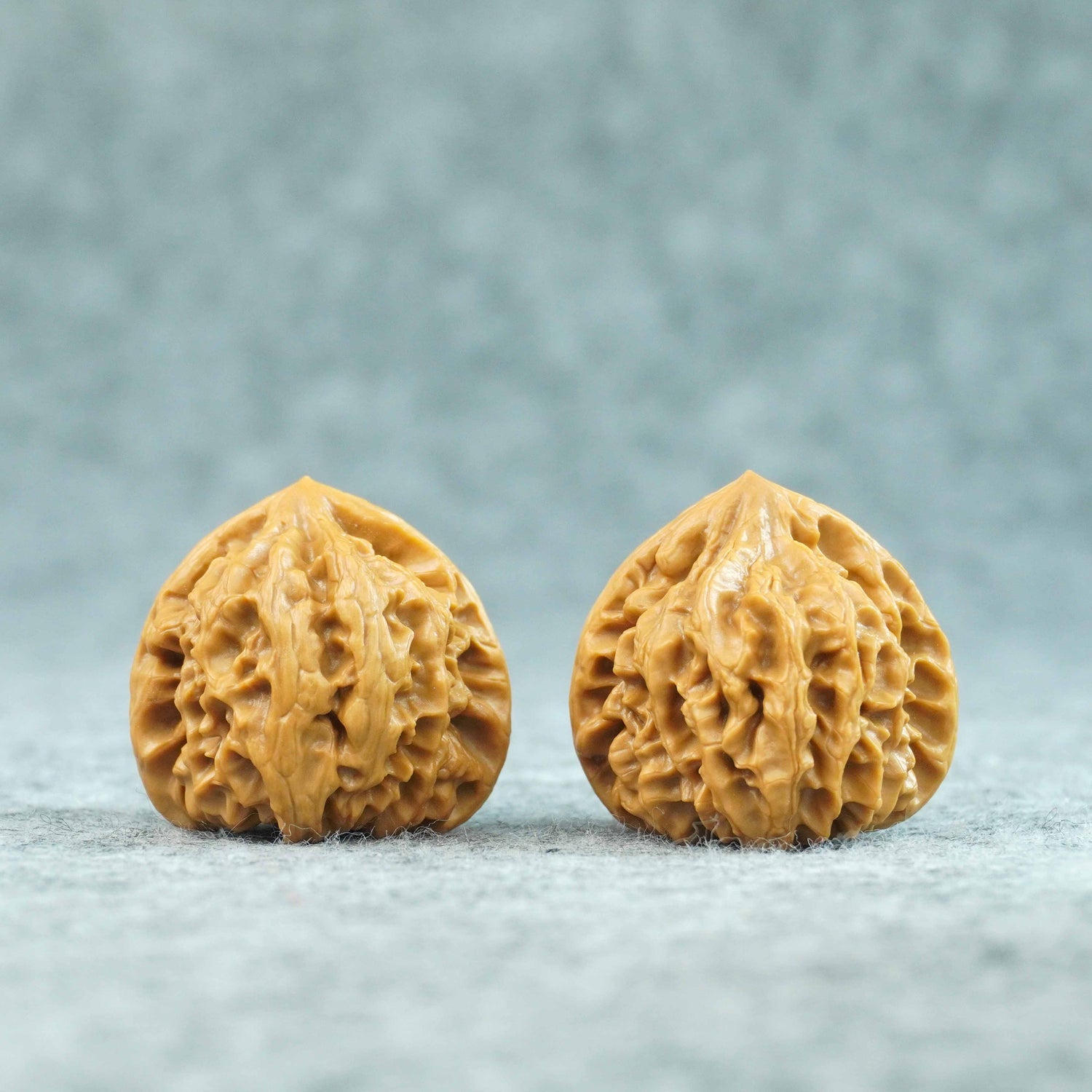 36mm Longmenjian Wild Lion’s Head Walnut Pair | One-of-a-Kind Matched Pair | 072006