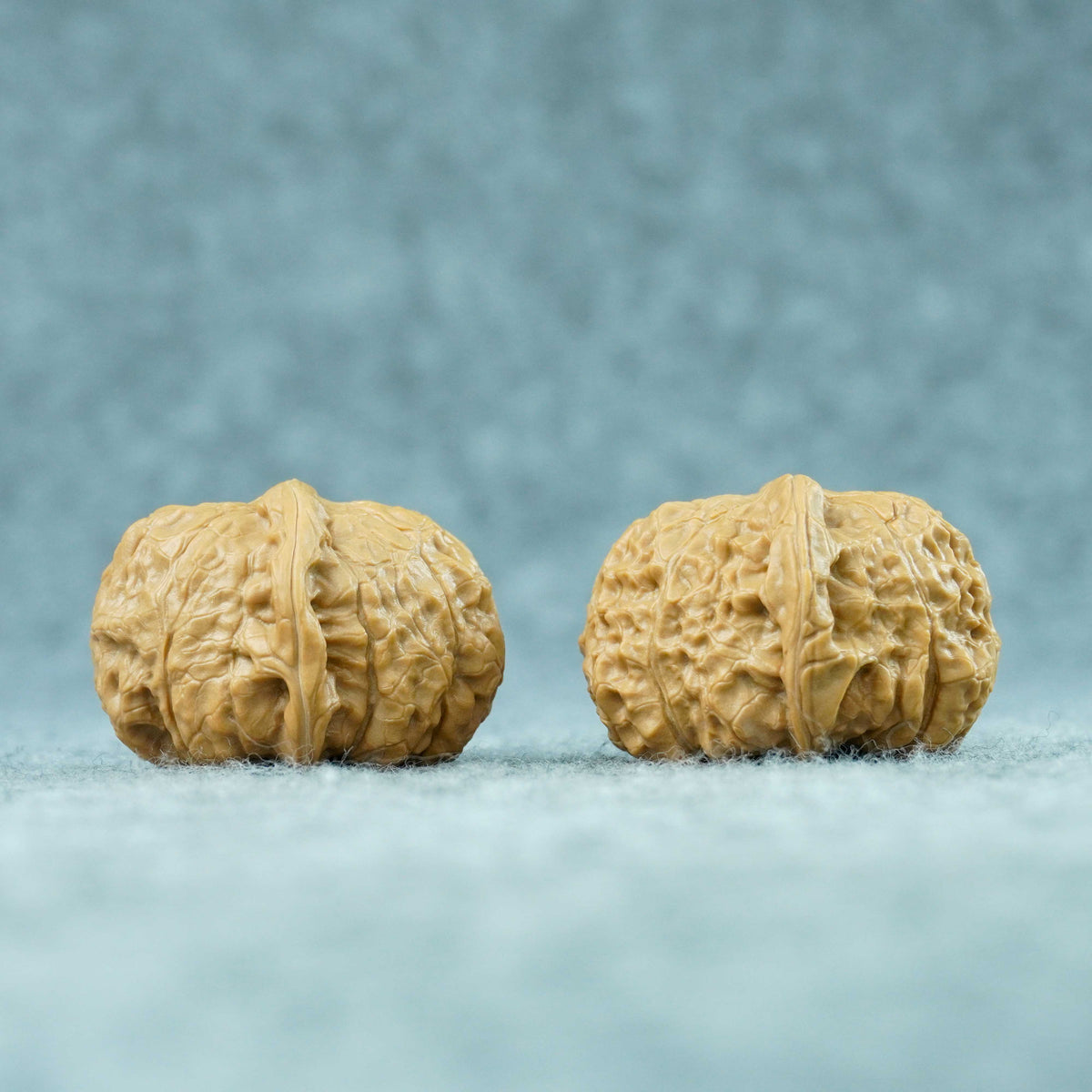 43mm Pumpkin-Form Lion Head Walnut Pair (Nangua Dun) | One-of-a-Kind Matched Pair | 101401