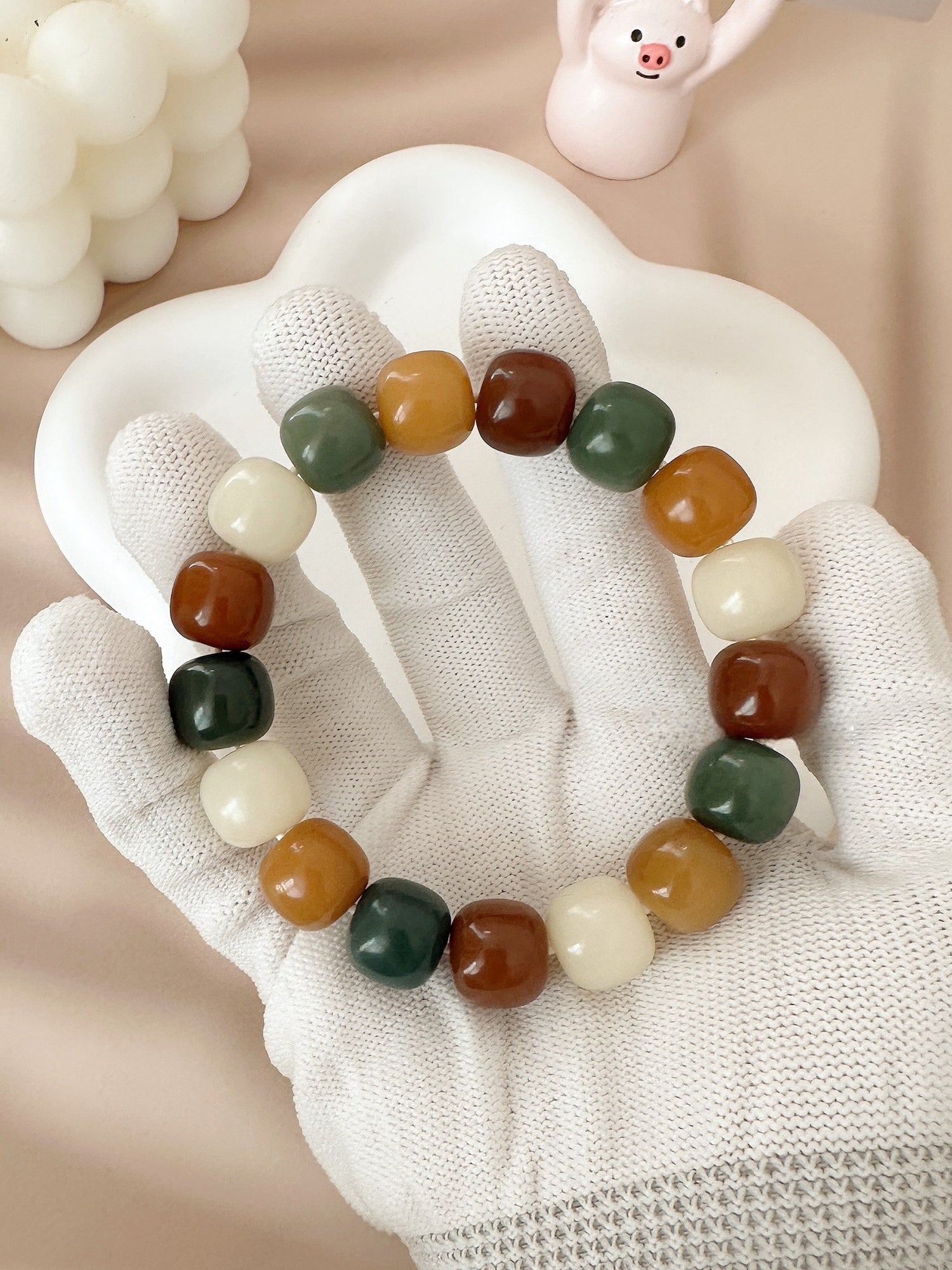 14mm Large Size Multi-Treasure Bodhi Bead Bracelet (Available in Multiple Colors)