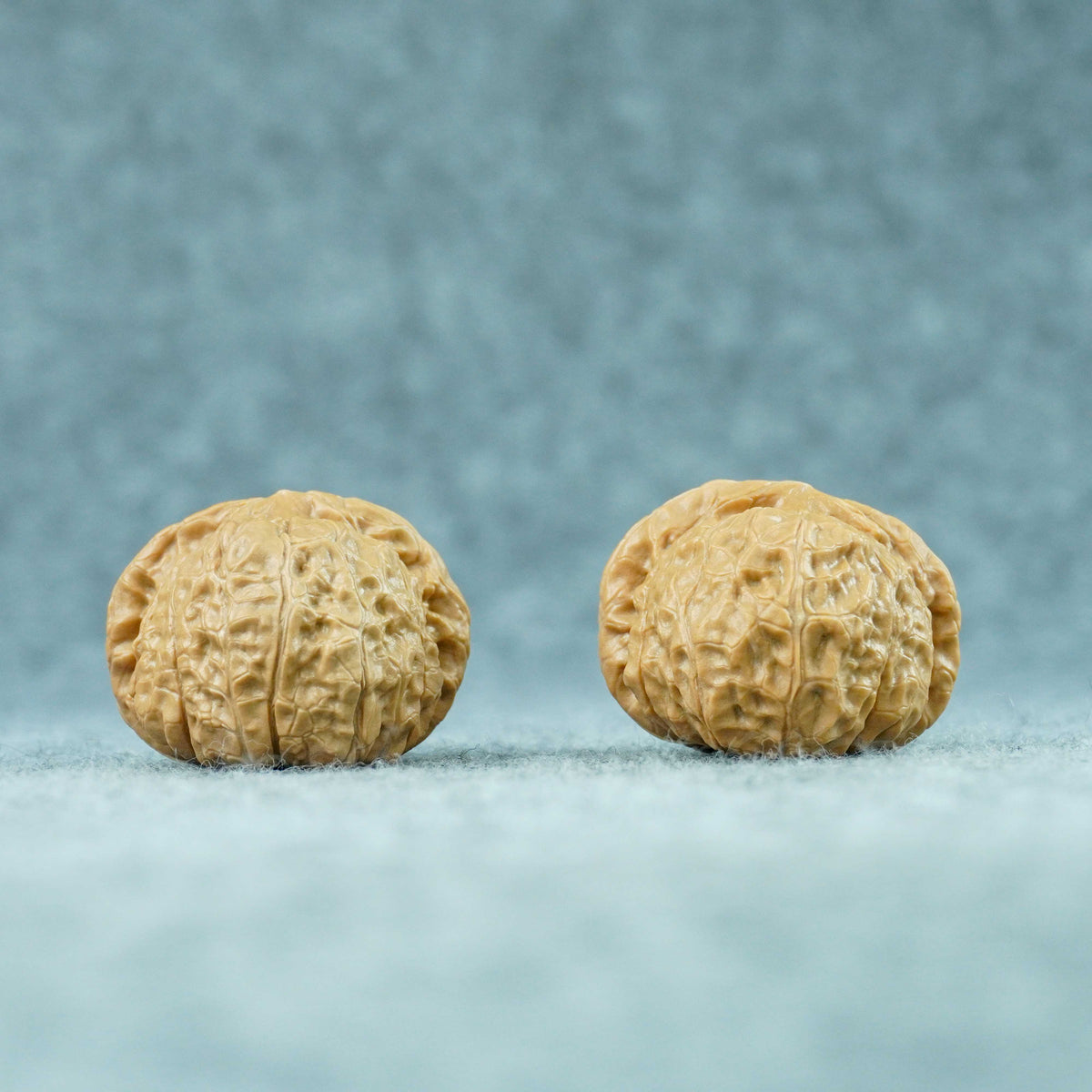43mm Pumpkin-Form Lion Head Walnut Pair (Nangua Dun) | One-of-a-Kind Matched Pair | 101407