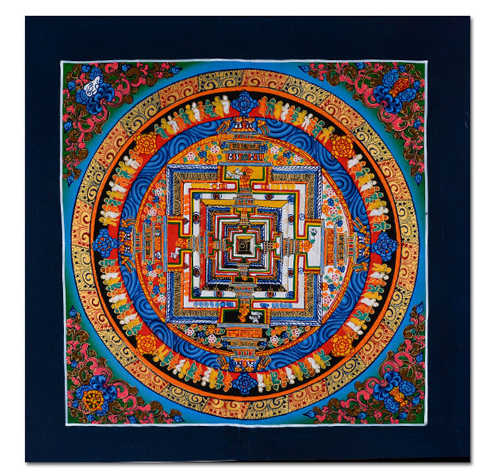 Hand Painted Nepal Tibetan Mandala Thangka（26CM）