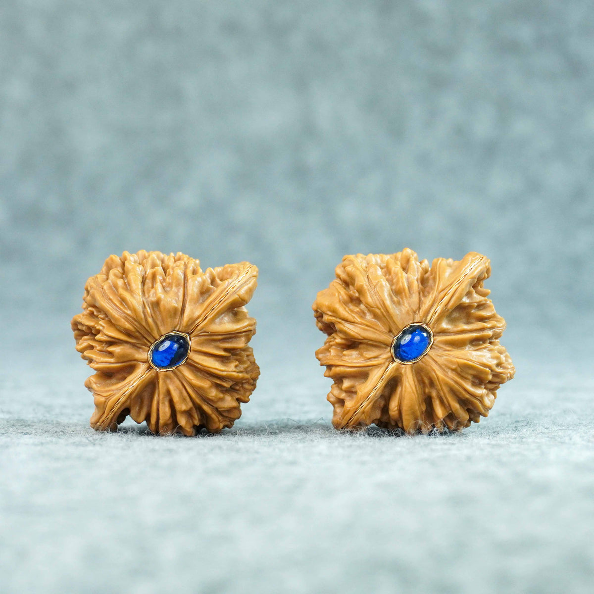 44.5mm Four-Tower Lion Head Walnut Pair | One-of-a-Kind Listing | 092402