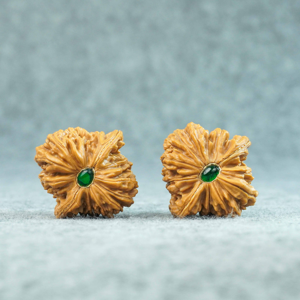 43mm Four-Tower Lion Head Walnut Pair | One-of-a-Kind Listing | 092408