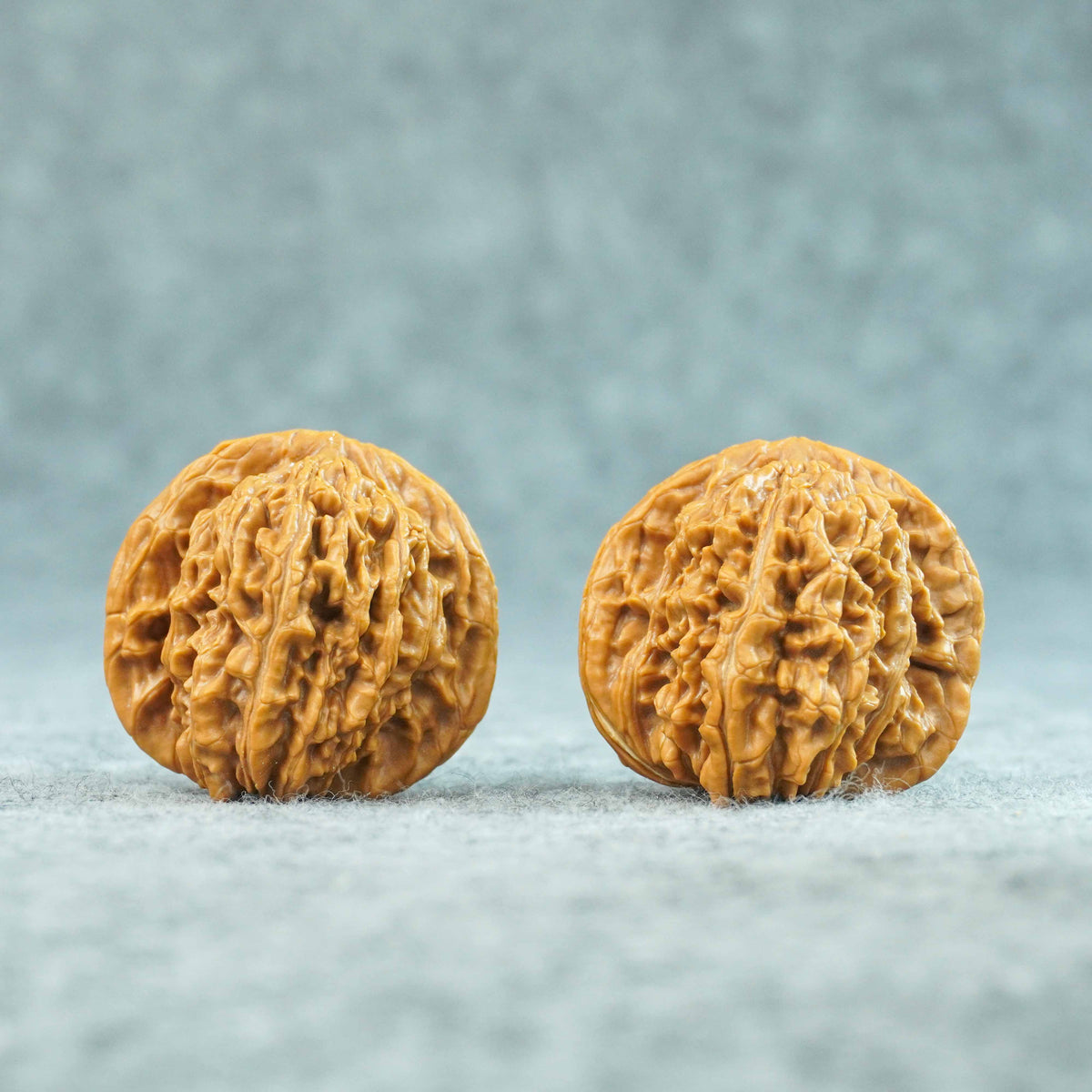 43mm Four-Tower Lion Head Walnut Pair | One-of-a-Kind Listing | 092408