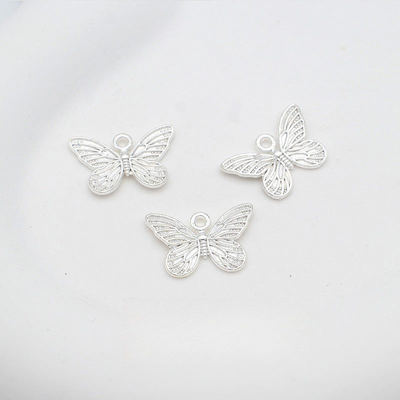 Silver Alloy Hollow Butterfly Spacer Beads – DIY Handmade Jewelry Wing Charms for Bracelets & Beading