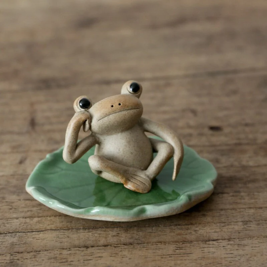 Small and Cute Frog Incense Burner