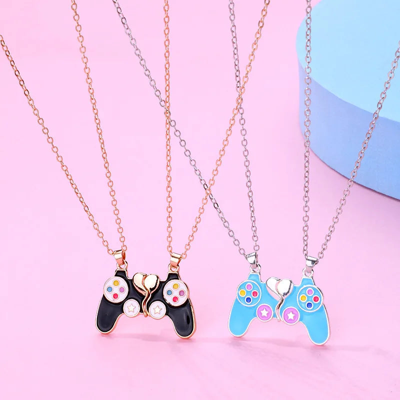 2-Color Game Console Handle Magnetic BFF Necklace for Kids