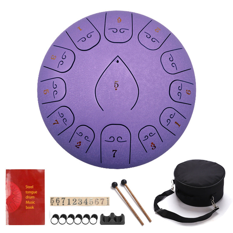 12 Inch 13-Note Rain Drum – Ethereal Sound Healing Instrument for Yoga, Meditation & Music Lovers