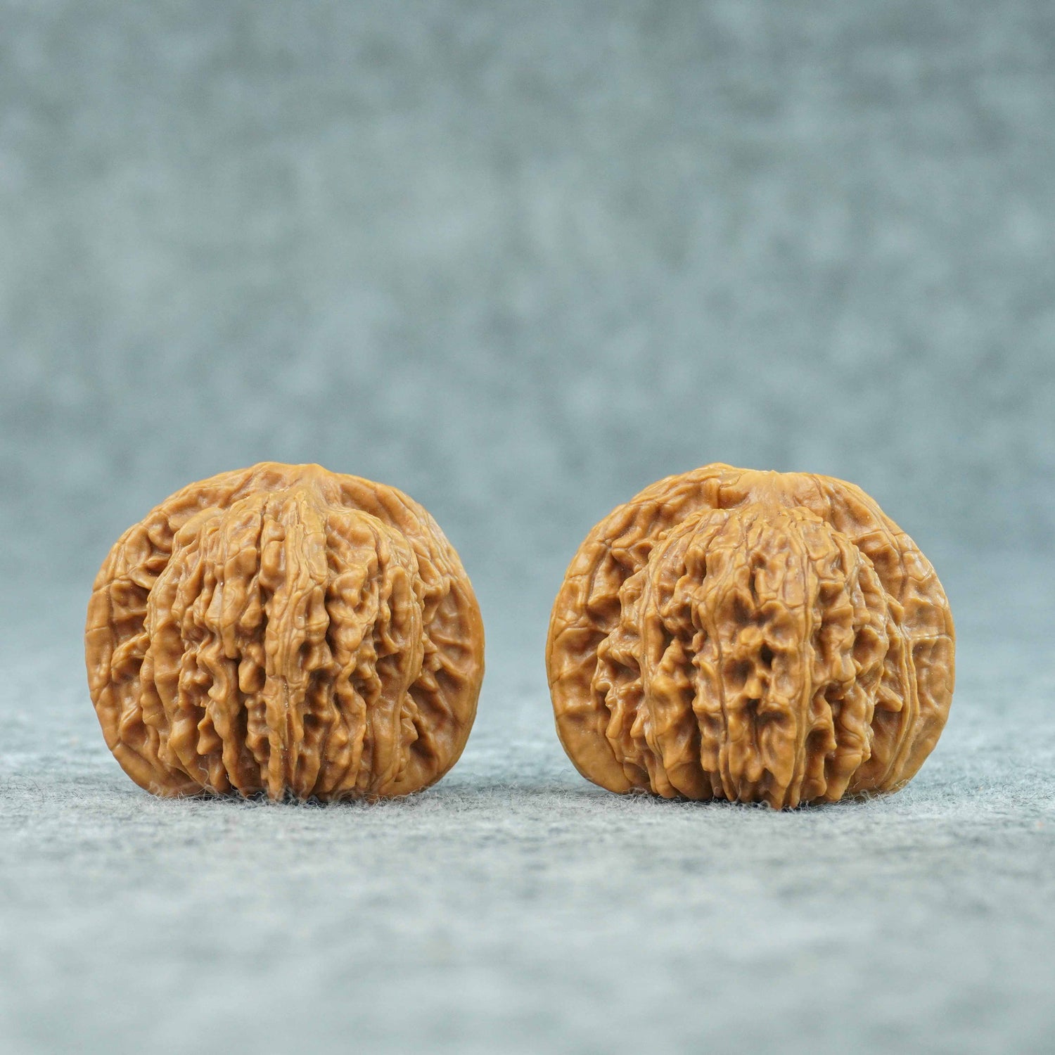45mm Four-Tower Lion Head Walnut Pair | One-of-a-Kind Listing | 072405