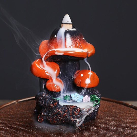 Ceramic Mushroom Backflow Incense Burner