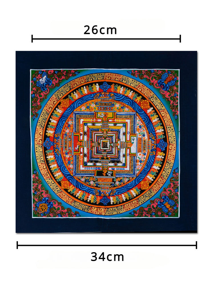 Hand Painted Nepal Tibetan Mandala Thangka（26CM）