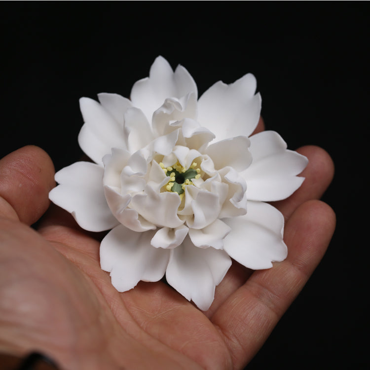 Handcrafted Ceramic Flower Unique Incense Holder for Sticks