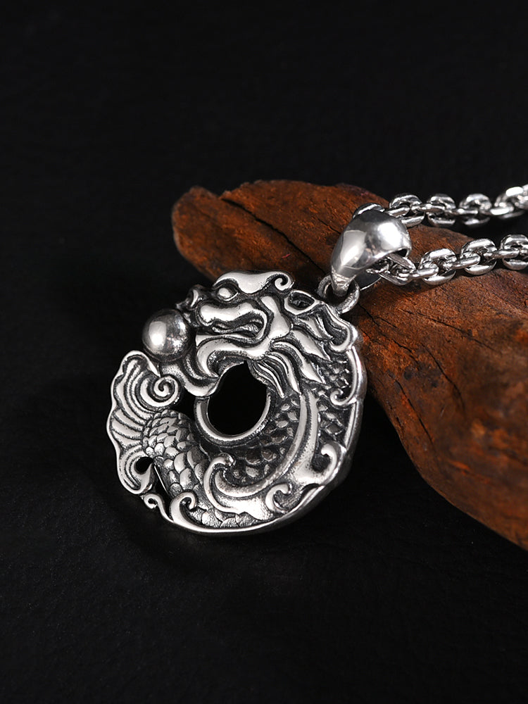 925 Silver Dragon Pendant