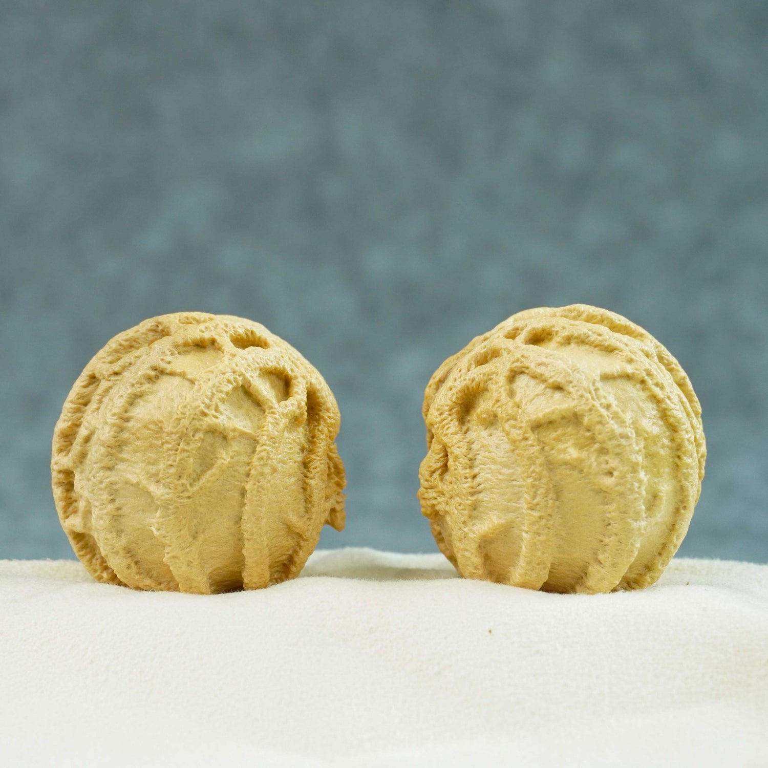 39.5mm Indonesian Qiankun Ghost Face Walnut | One-of-a-Kind Collector Pair | 072803