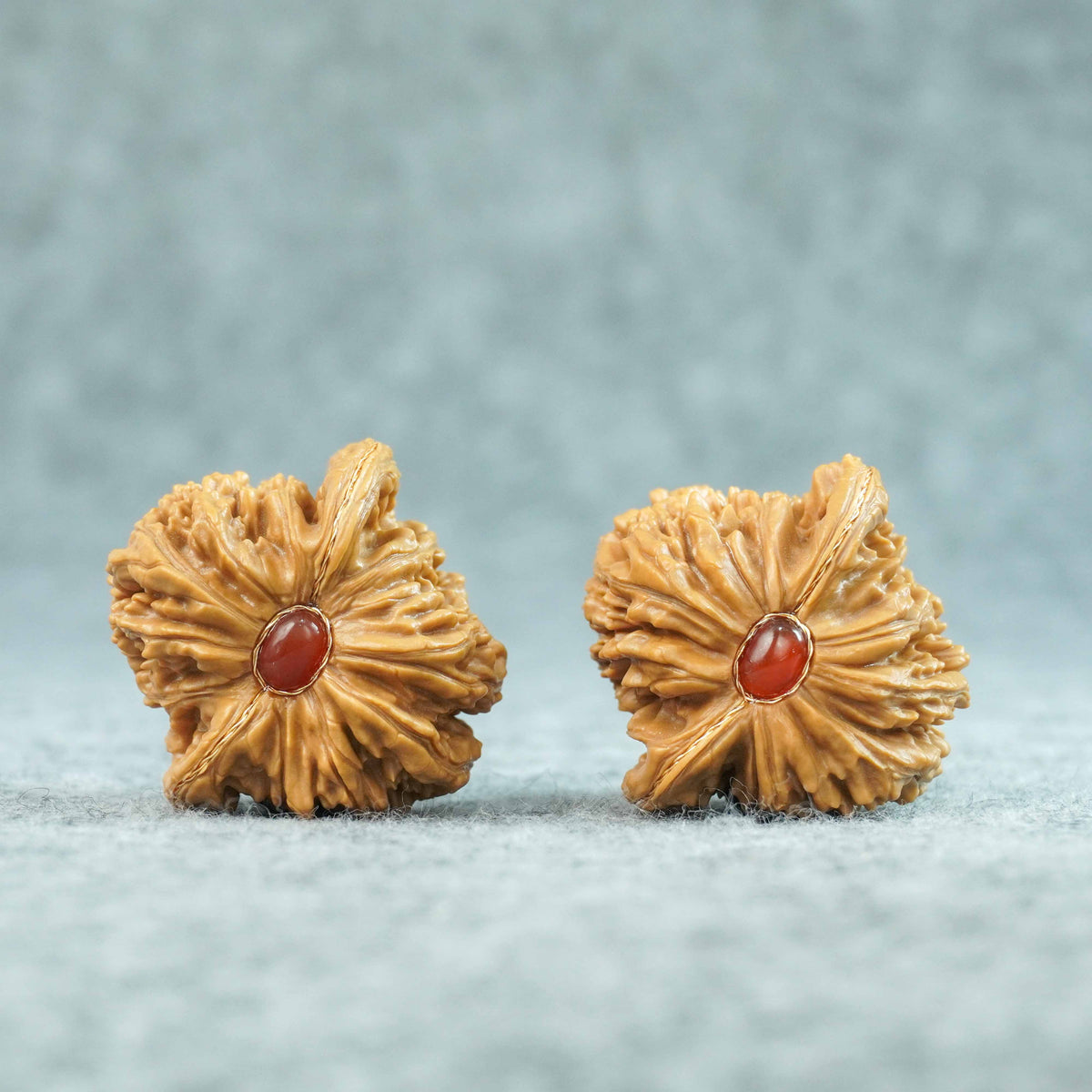 42mm Four-Tower Lion Head Walnut Pair | One-of-a-Kind Listing | 092403