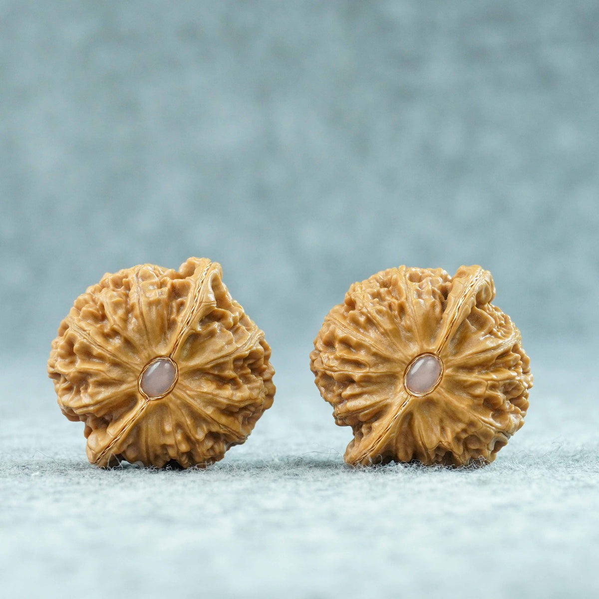 41mm Palace Lantern Lion Head Walnut Pair | One-of-a-Kind Listing | 090806