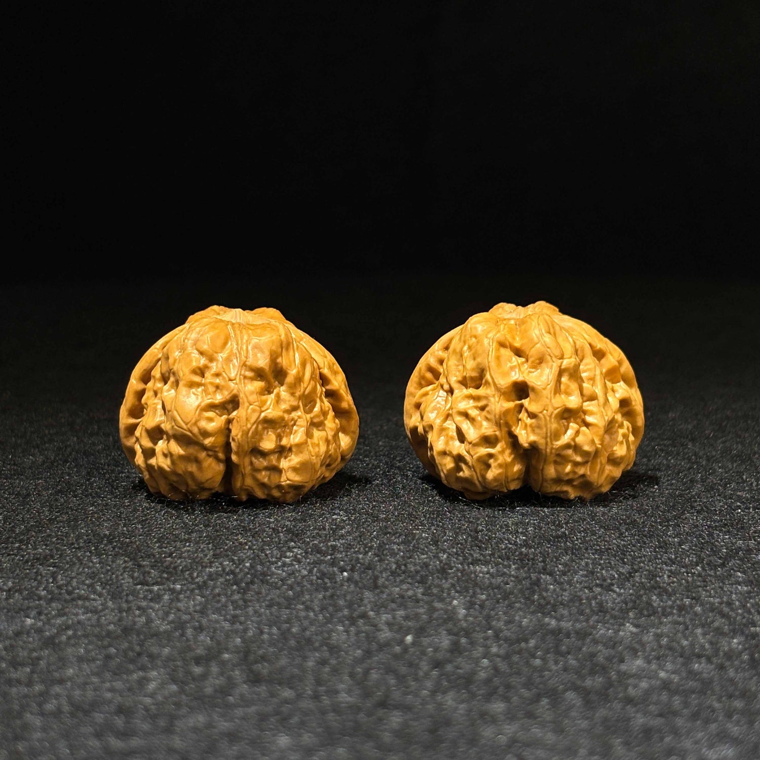 41mm Yanqing Toad Head Walnut Pair |One-of-a-Kind | Collector Recommended | 061303