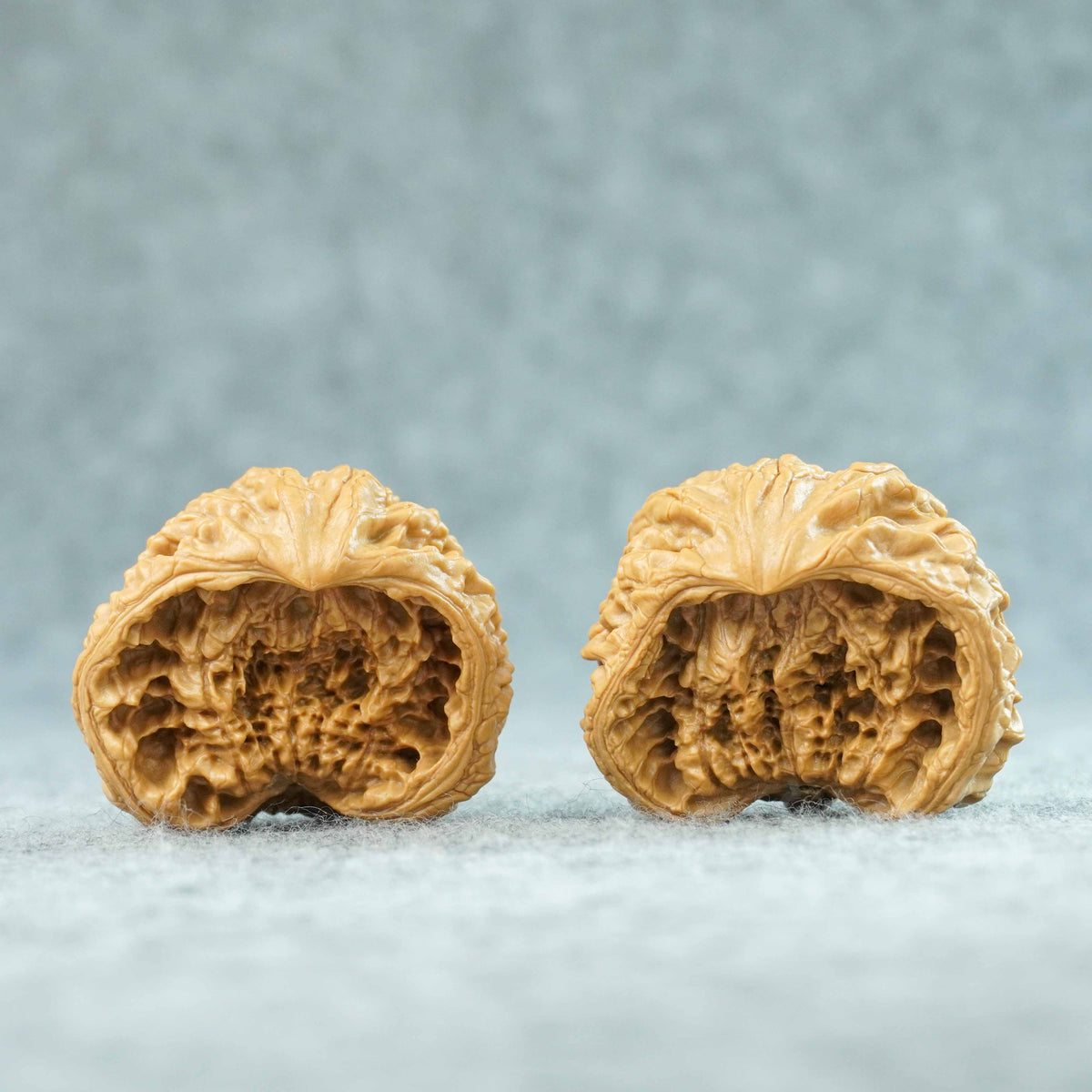 48mm Guanmao Snake Head Walnut Pair | One-of-a-Kind Matched Pair | 092304