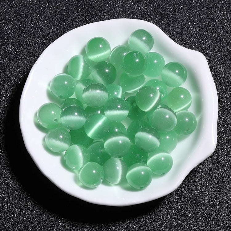 Premium Green Cat’s Eye Beads for DIY Jewelry Making