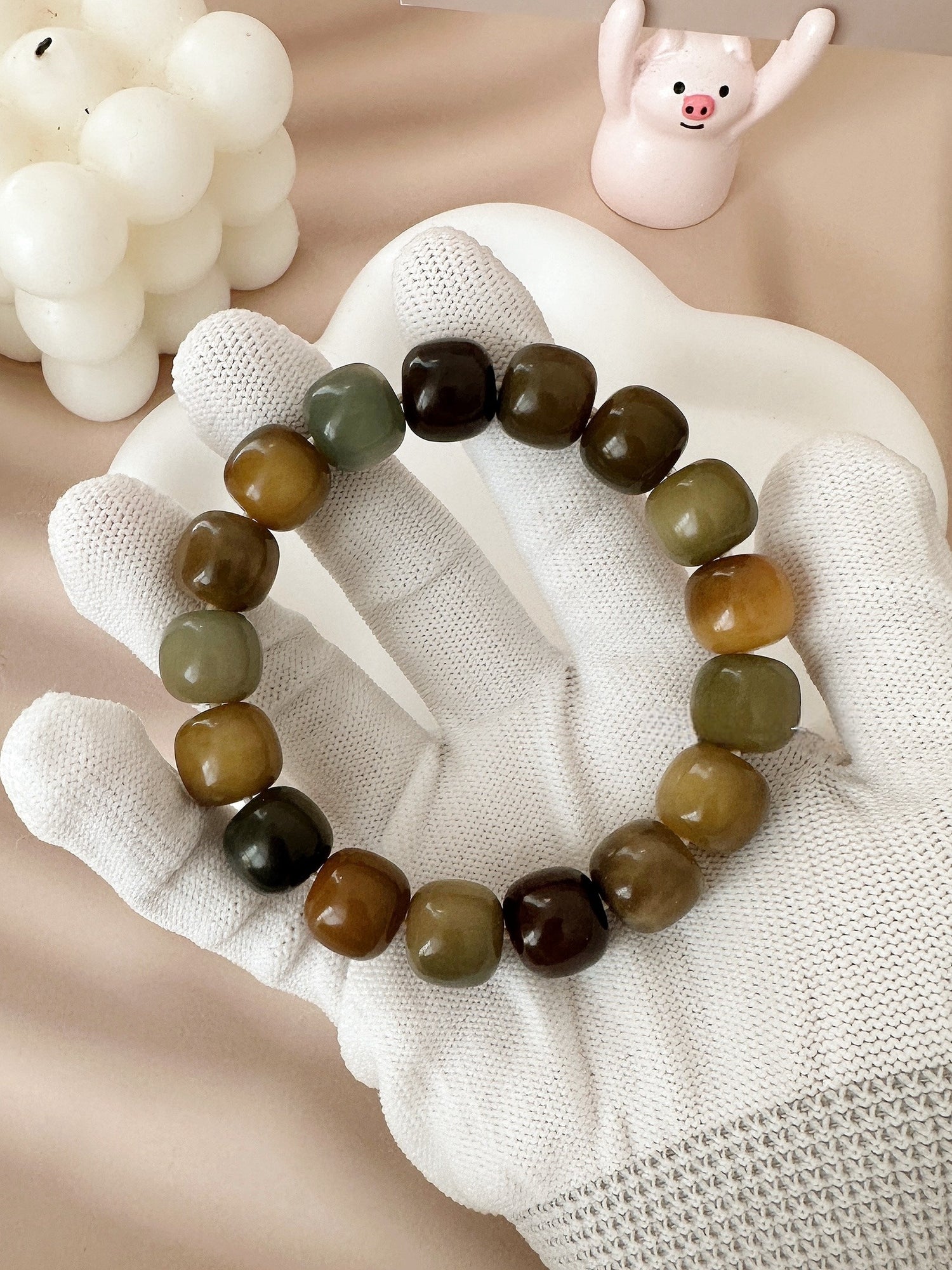 14mm Large Size Multi-Treasure Bodhi Bead Bracelet (Available in Multiple Colors)