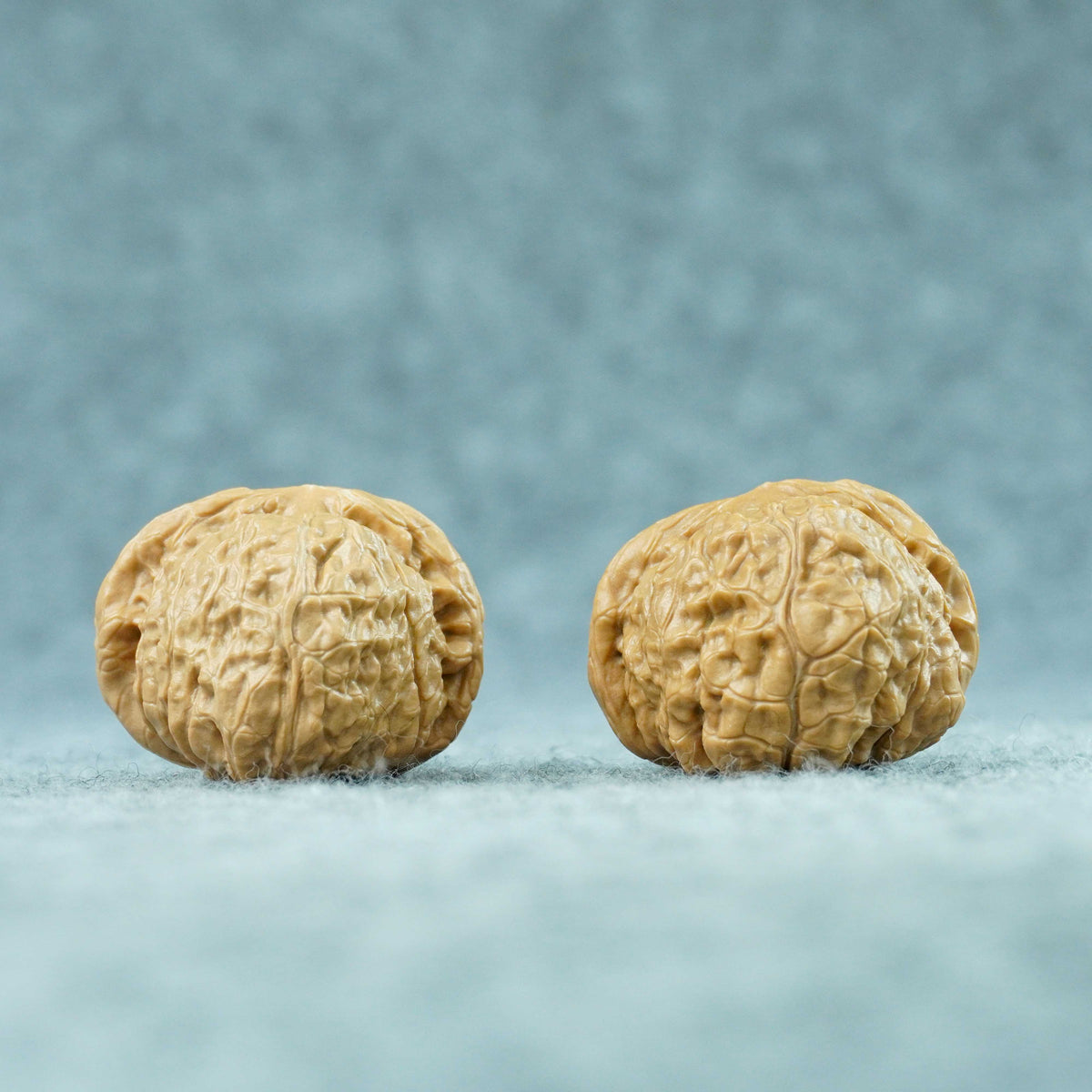 41mm Pumpkin-Form Lion Head Walnut Pair (Nangua Dun) | One-of-a-Kind Matched Pair | 101403