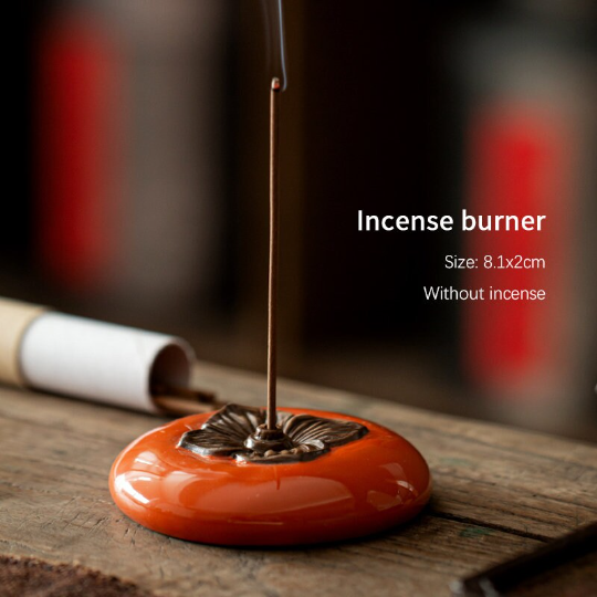 Creative Persimmon Incense Burner