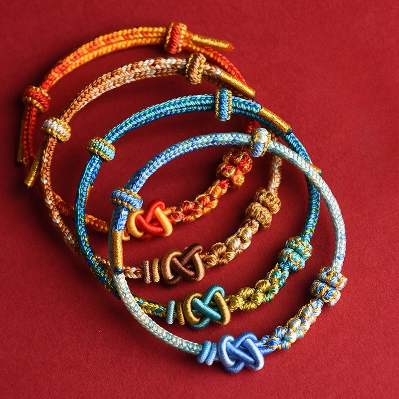 Handmade Woven Bracelet – New Year Blessing & Good Luck Gift