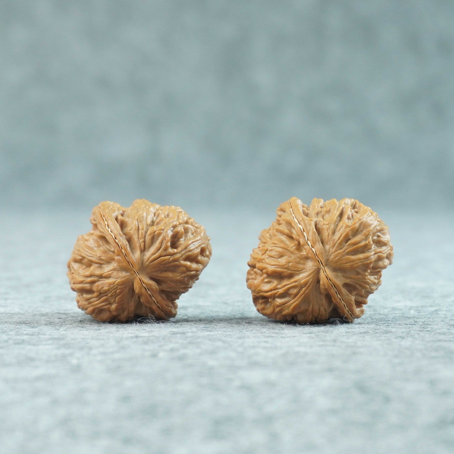 32mm White Lion Head Walnuts | One-of-a-Kind Pair | 070107