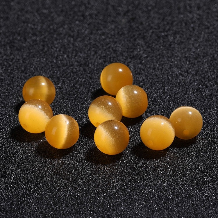Premium Yellow Cat’s Eye Beads for DIY Jewelry Making