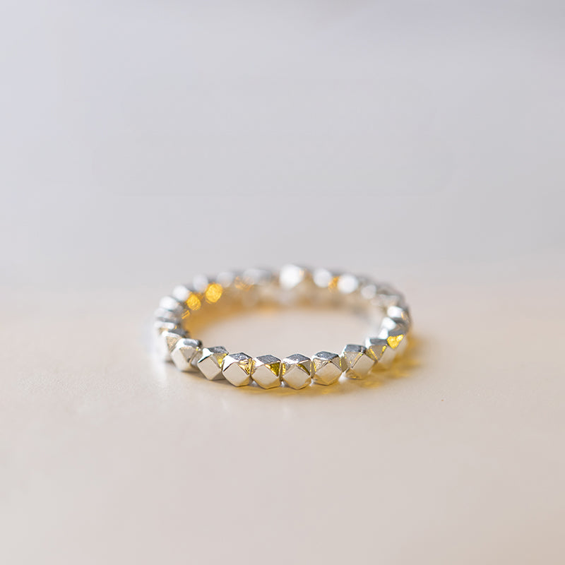 Ultra-fine 3mm Sterling Silver Bead Ring