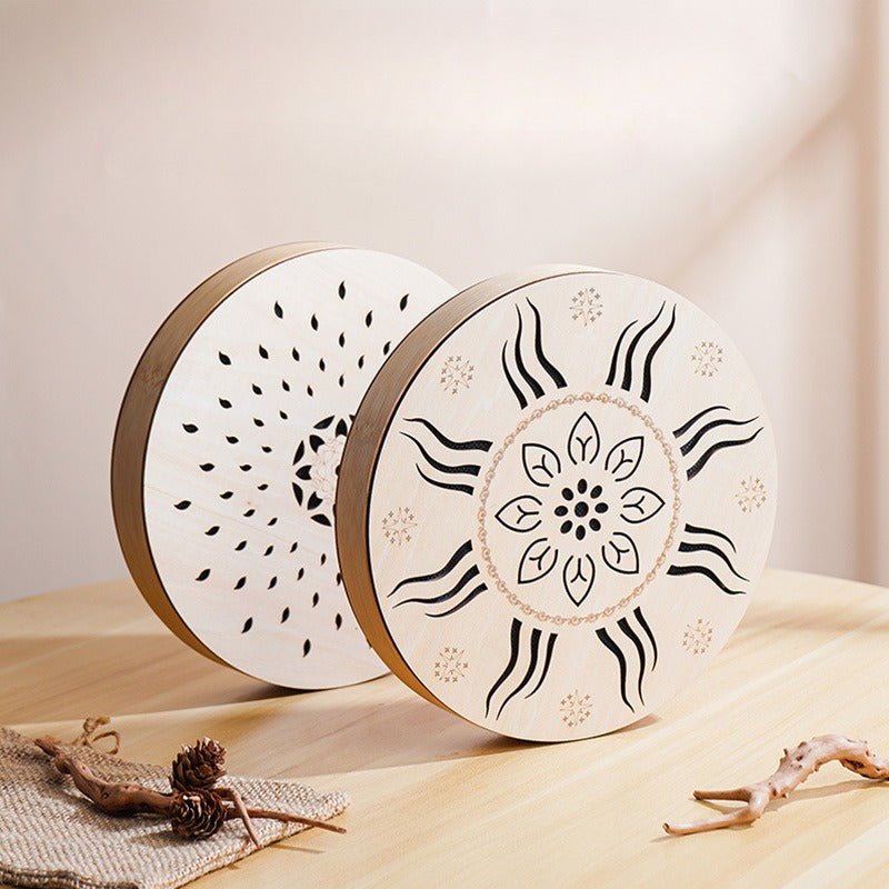 Stream Water Drum – Handcrafted Solid Wood Natural Sound Therapy Instrument for Meditation & Yoga