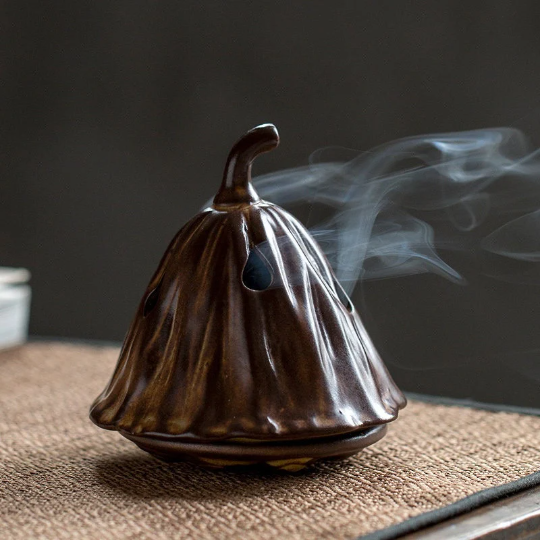 Ceramic Lotus Pod Incense Burner