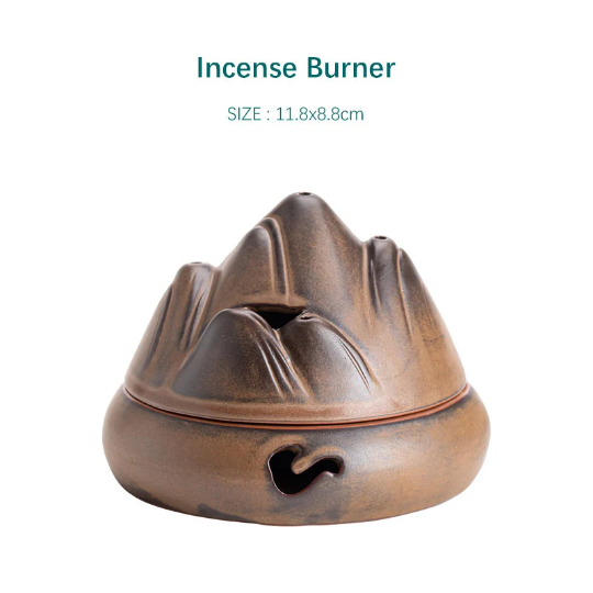 Mountain-Shaped Sandalwood Incense Burner