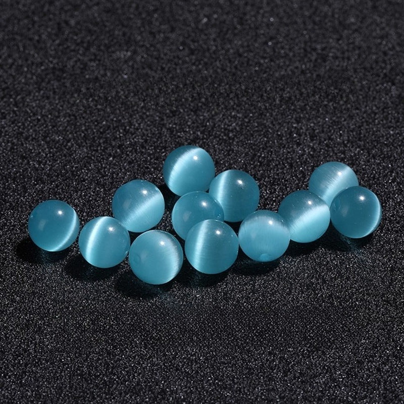 Premium Blue Cat’s Eye Beads for DIY Jewelry Making