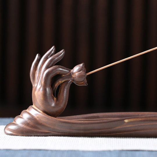 Buddha's Hand Incense Stick Holder