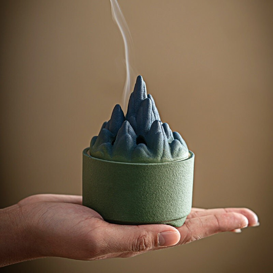 Mountain Landscape Incense Burner