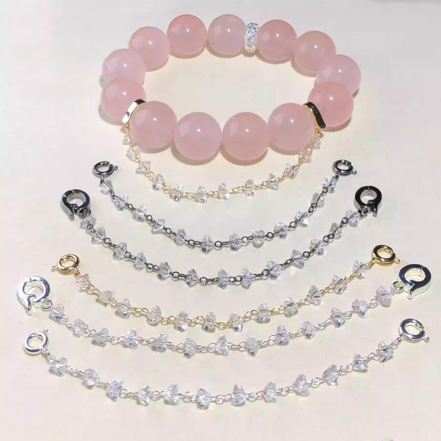 Alloy Open Link Extension Chain for DIY Crystal Jewelry Making