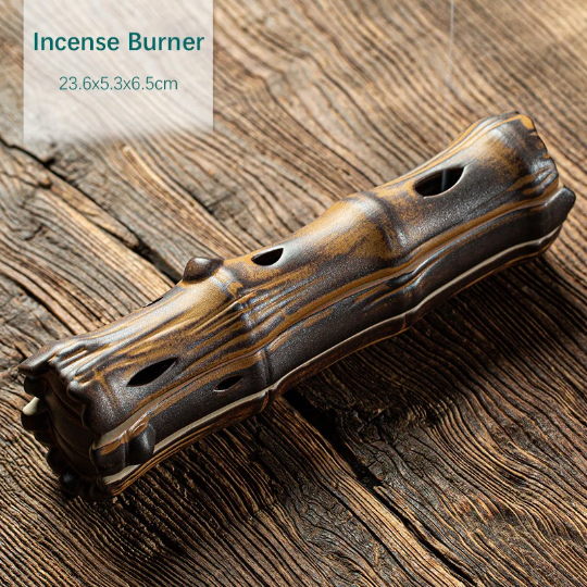 2-Layers Bamboo Shape Incense Stick Burner