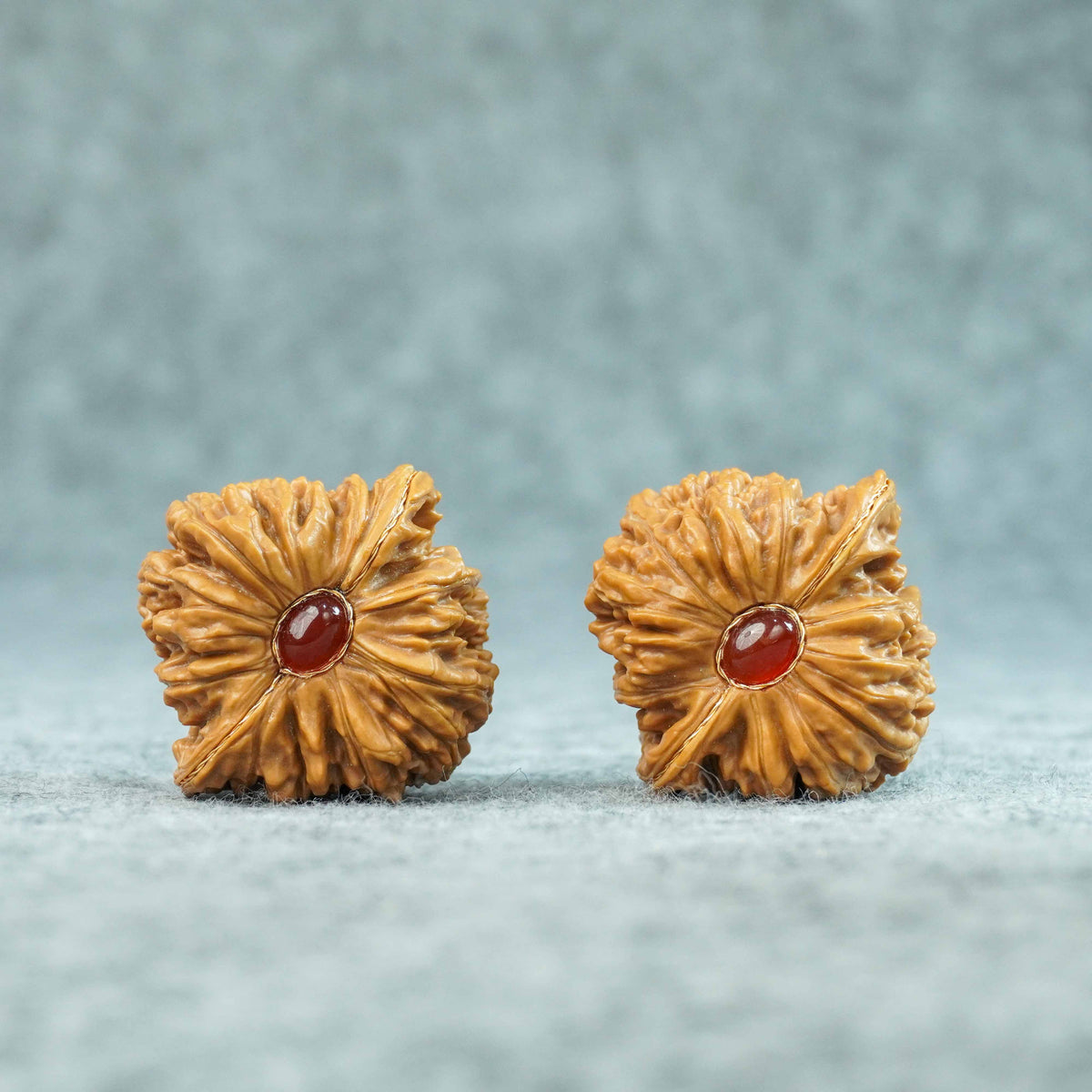 42.5mm Four-Tower Lion Head Walnut Pair | One-of-a-Kind Listing | 092404