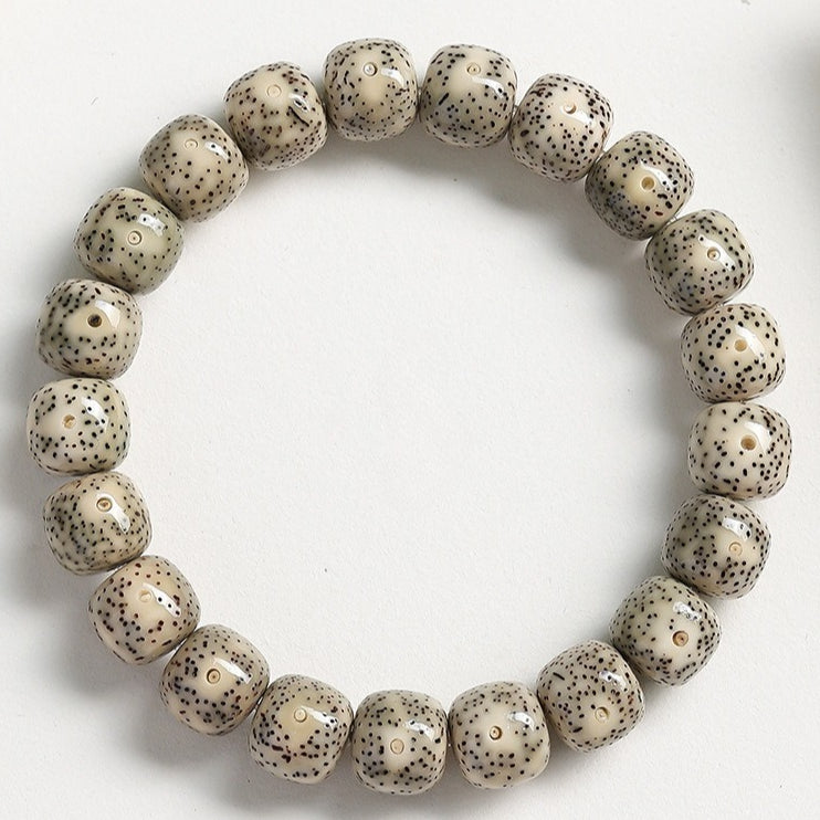 High-Polish Green Skin Star Moon Bodhi Bracelet