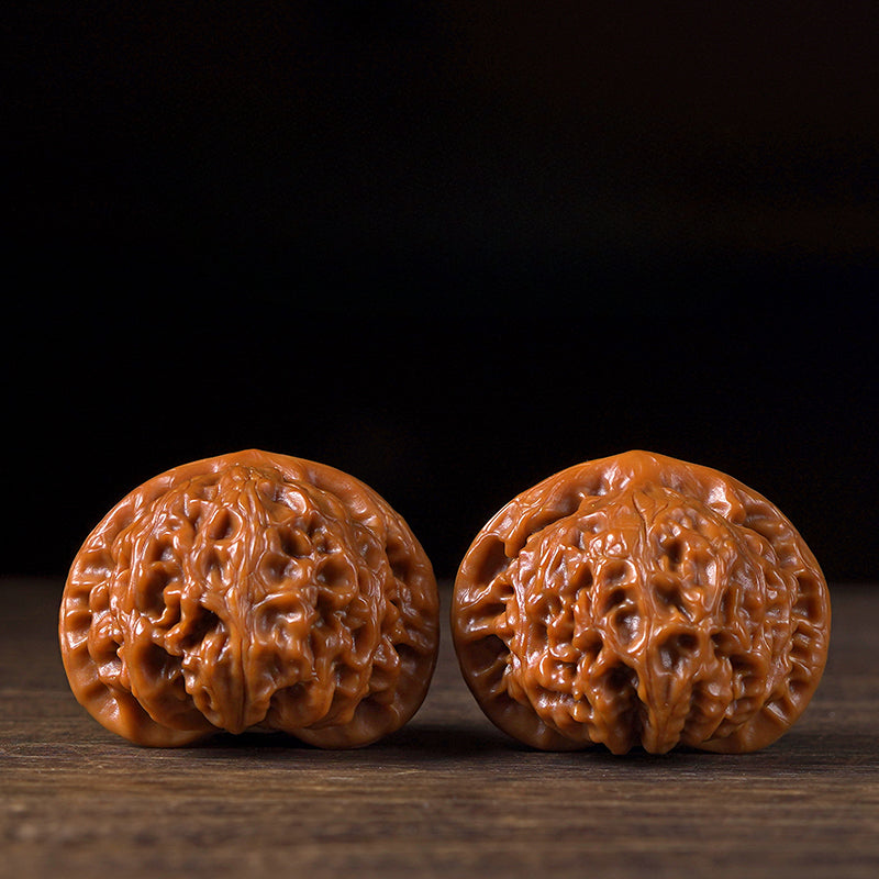 Premium “Lion Head” Chinese Wenwan Walnut Pair for Stress Relief and Hand Therapy