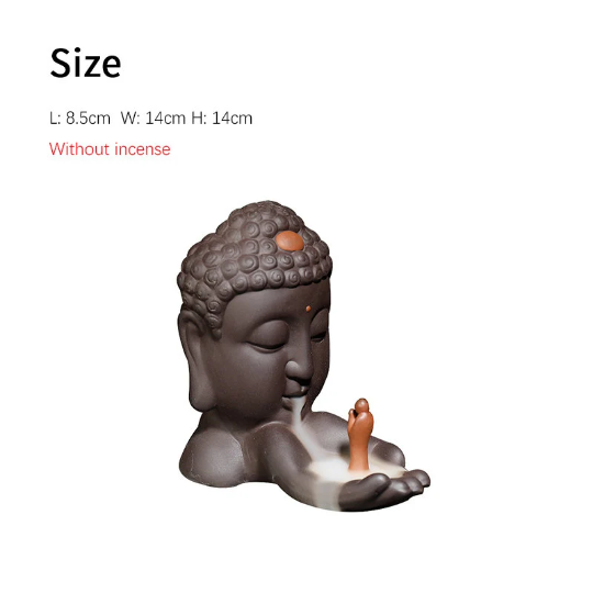 Creative Buddha Head Backflow Incense Burner