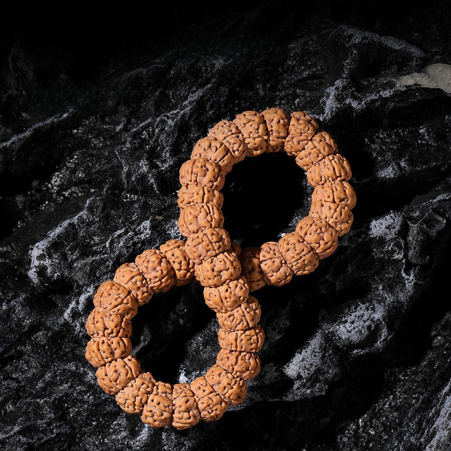 Premium Small Rudraksha Mala Bracelet 12mm – Natural Indonesian Rudraksha Beads