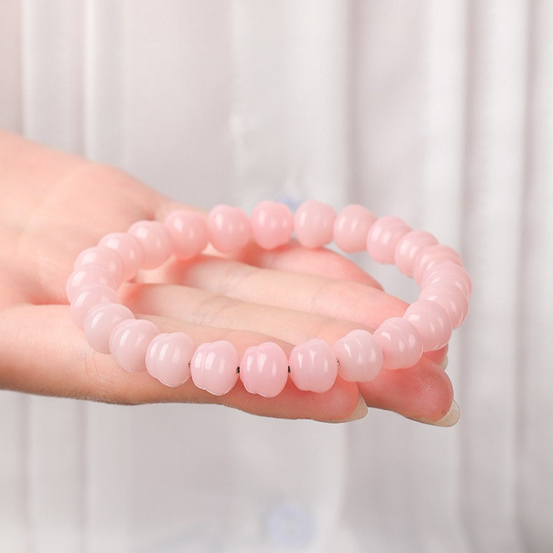 Colorful Delicate Gourd Shaped Bodhi Root Bracelet