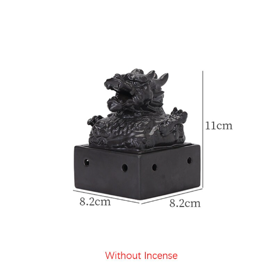 Dragon Head Jade Seal Incense Burner